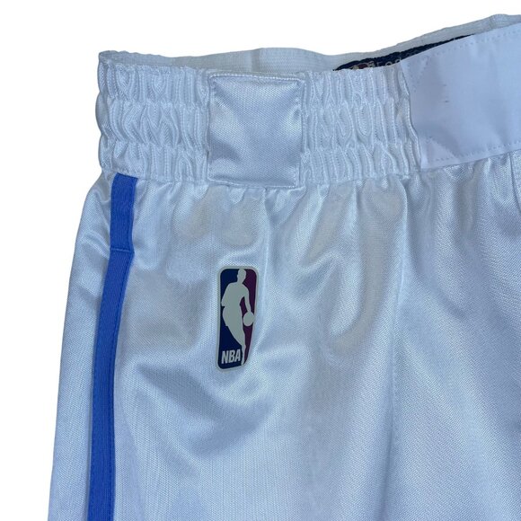 Los Angeles Lakers Nike Mens White & Blue Basketball Shorts NBA Logo Size S/P - Picture 4 of 11